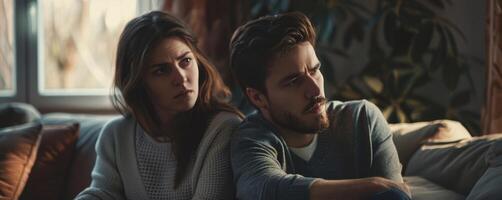 young people discussing their relationship problems photo