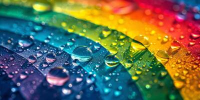 psychedelic background with rainbow colors splashes photo