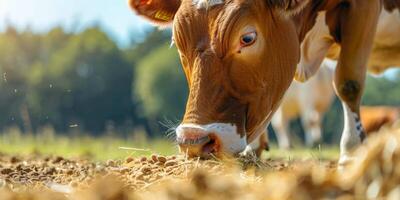 vacas en el pasto foto