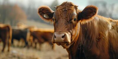 vacas en el pasto foto