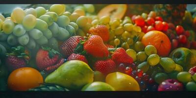 fruits berries and citruses Assorted texture photo