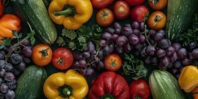 fresh fruits and vegetables Assorted photo