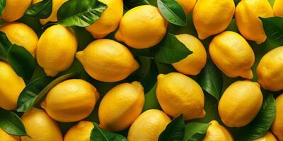 lemons top view texture photo