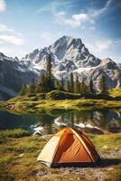 tent outdoor camp photo