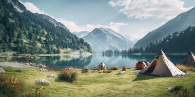 tent outdoor camp photo