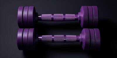 dumbbells for sports photo