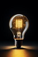 light bulb infographic idea photo