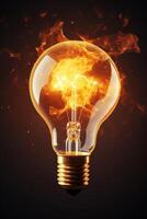 light bulb infographic idea photo