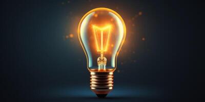 light bulb infographic idea photo