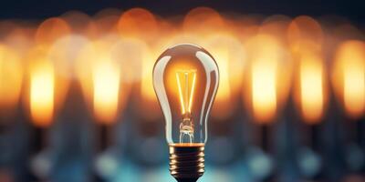 light bulb infographic idea photo
