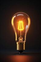 light bulb infographic idea photo