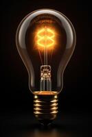 light bulb infographic idea photo