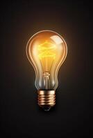 light bulb infographic idea photo