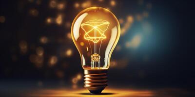 light bulb infographic idea photo