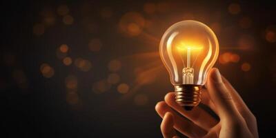 light bulb infographic idea photo