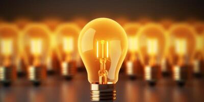 light bulb infographic idea photo