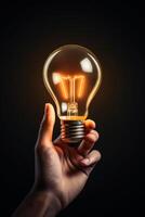 light bulb infographic idea photo
