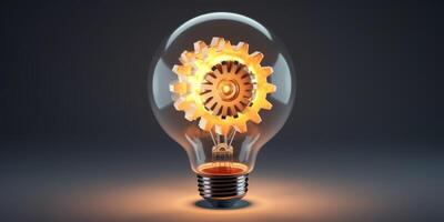 light bulb infographic idea photo