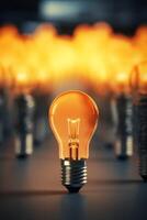 light bulb infographic idea photo