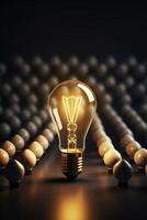 light bulb infographic idea photo