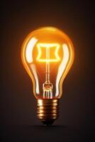 light bulb infographic idea photo