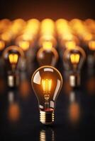 light bulb infographic idea photo