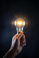 light bulb infographic idea photo