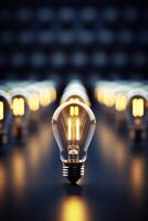 light bulb infographic idea photo