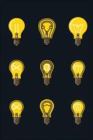 light bulb infographic idea photo