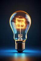light bulb infographic idea photo