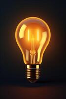 light bulb infographic idea photo