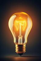 light bulb infographic idea photo