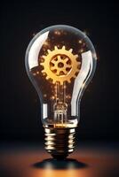 light bulb infographic idea photo