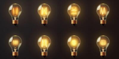 light bulb infographic idea photo