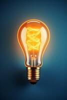 light bulb infographic idea photo