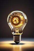 light bulb infographic idea photo