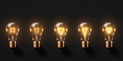 light bulb infographic idea photo