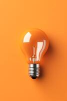 light bulb infographic idea photo