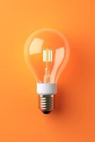 light bulb infographic idea photo