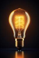 light bulb infographic idea photo