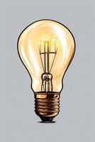 light bulb infographic idea photo