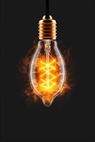 light bulb infographic idea photo