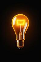 light bulb infographic idea photo