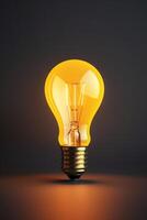 light bulb infographic idea photo