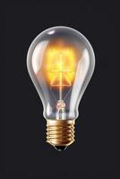 light bulb infographic idea photo