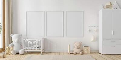 para niños habitación con juguetes y tienda foto