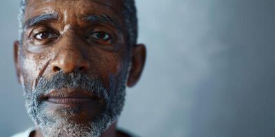 portrait of an elderly beautiful man photo