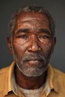 portrait of an elderly beautiful man photo