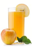 Fresh apple juice photo