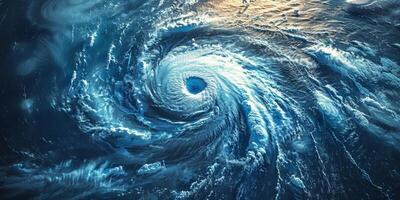 tropical cyclone as seen from Earth orbit photo